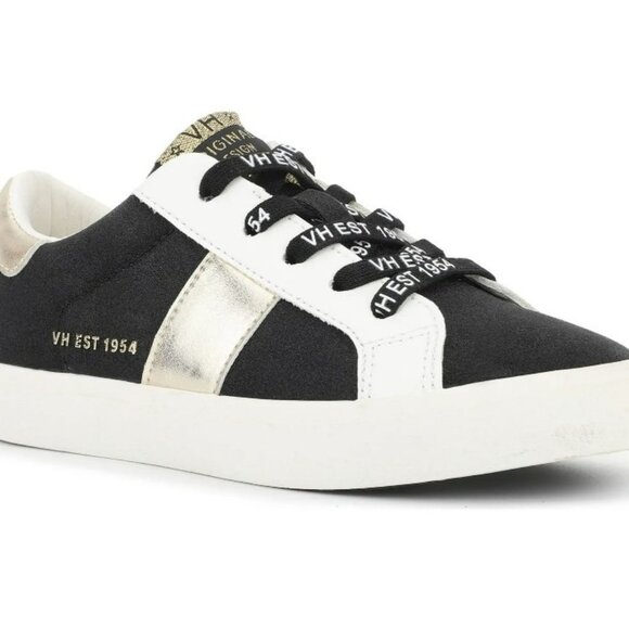 Vintage Havana Dina Lace Up white pewter Sneakers Size 8.5 New in Box - Picture 1 of 7